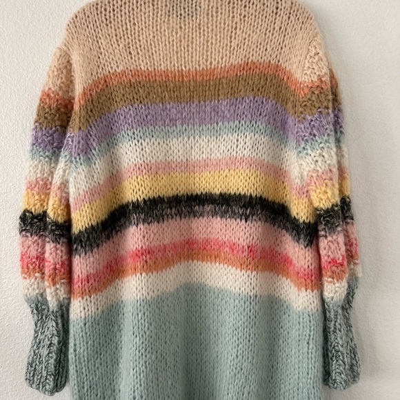 Dawn+Dare Long Cardigan Knit Sweater Multicolor Size S - Picture 7 of 12